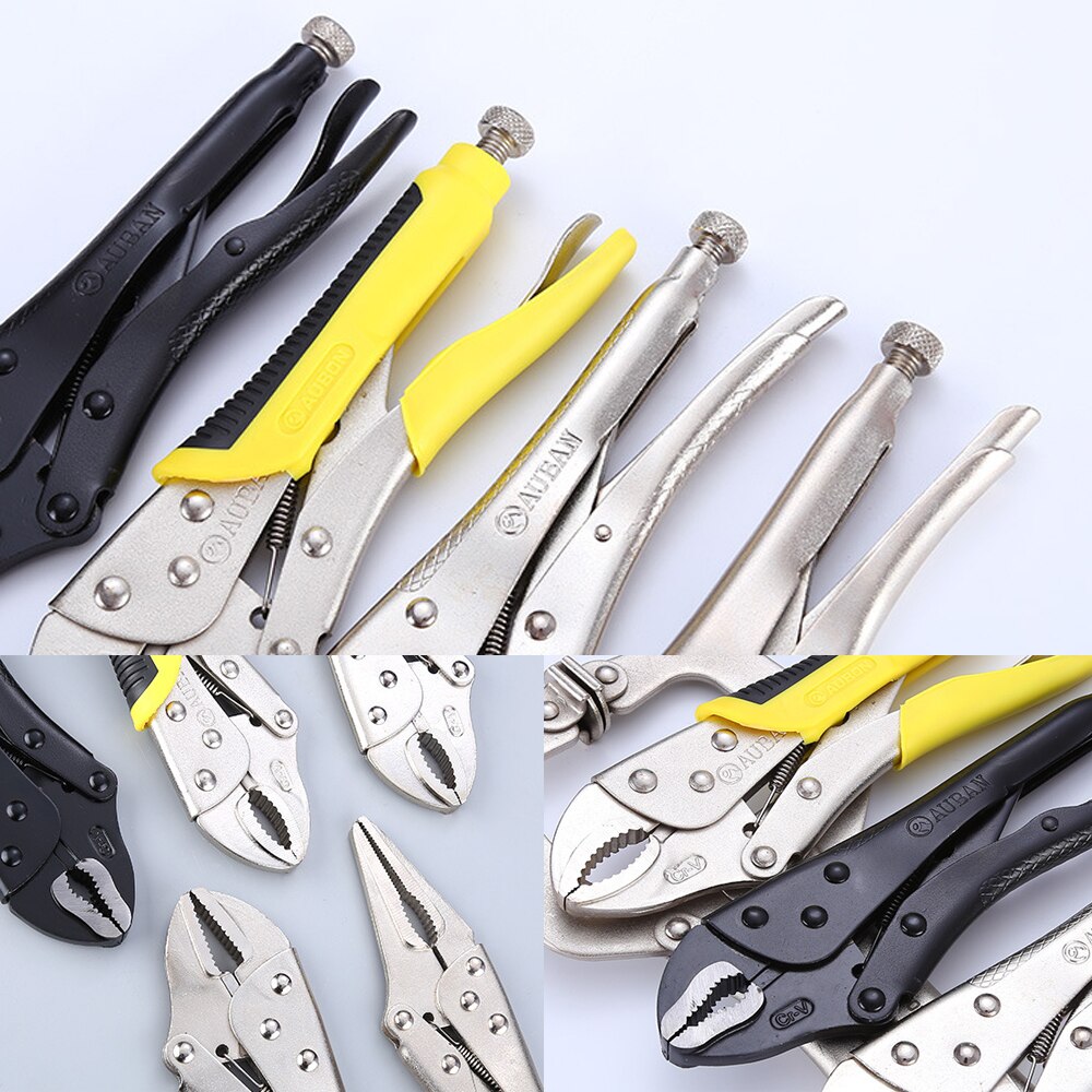 Locking Pliers Fix Locator C Clamp Pincer Grips Ground Mouth Woodwork Grip Vise Lock Plier Clamping Hand Tools Weld Clip Tool