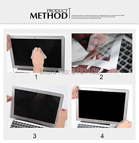 Protector de pantalla LCD sin burbujas con marco negro para Apple Macbook Pro Retina 13,3 &quot;A1502 A1425
