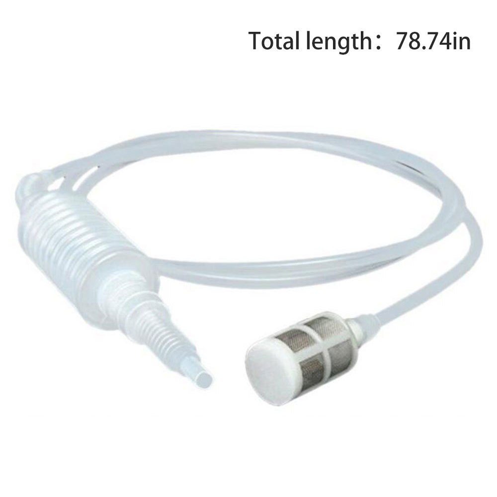 2M Handheld Brewing Siphon Hose Wine Beer Making Tool Brewing Food Grade Grade Materials Plastic for Beer Homebrew: Default Title