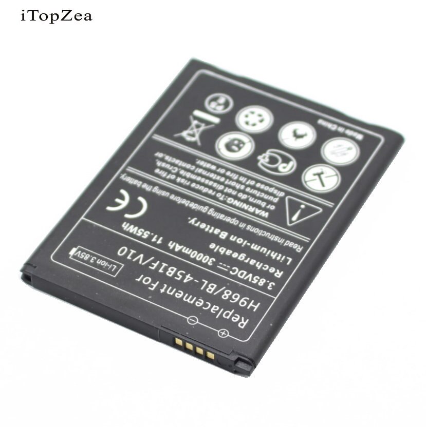 ITopZea-Batería de repuesto de BL-45B1F, cargador de pared Universal USB para LG V10 H968 H961N H900 H901 VS990 F600 F600L, 3x3000mAh