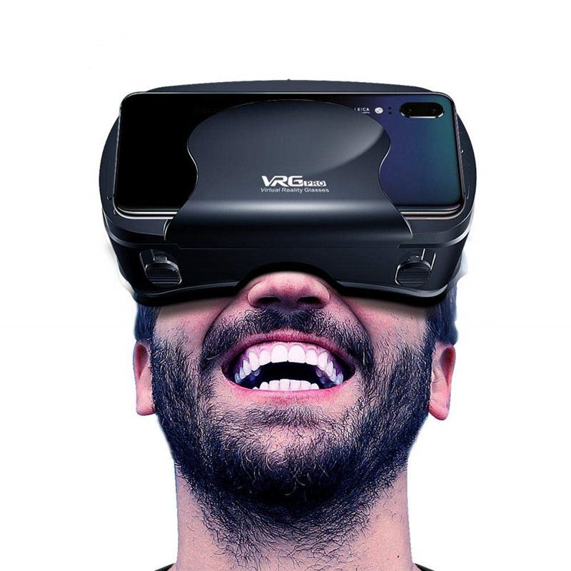 Vrg pro 3d vr-lasit virtuaalitodellisuus koko näytön visuaaliset laajakulma-vr-lasit 5 to 7 tuuman älypuhelinlaseille