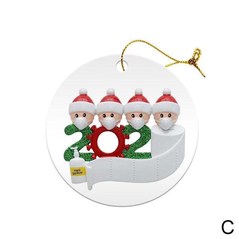 Jul familj tomte jul hem fest prydnader träd jul hängande keramik hänge  f0 n 7: C