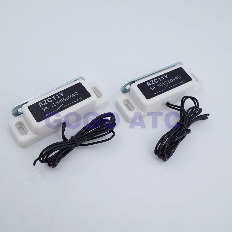 Electric door magnetic switch AZC11Y 125/250VAC magnetic lock switch magnetic induction door safety wired magnetic sensor switch