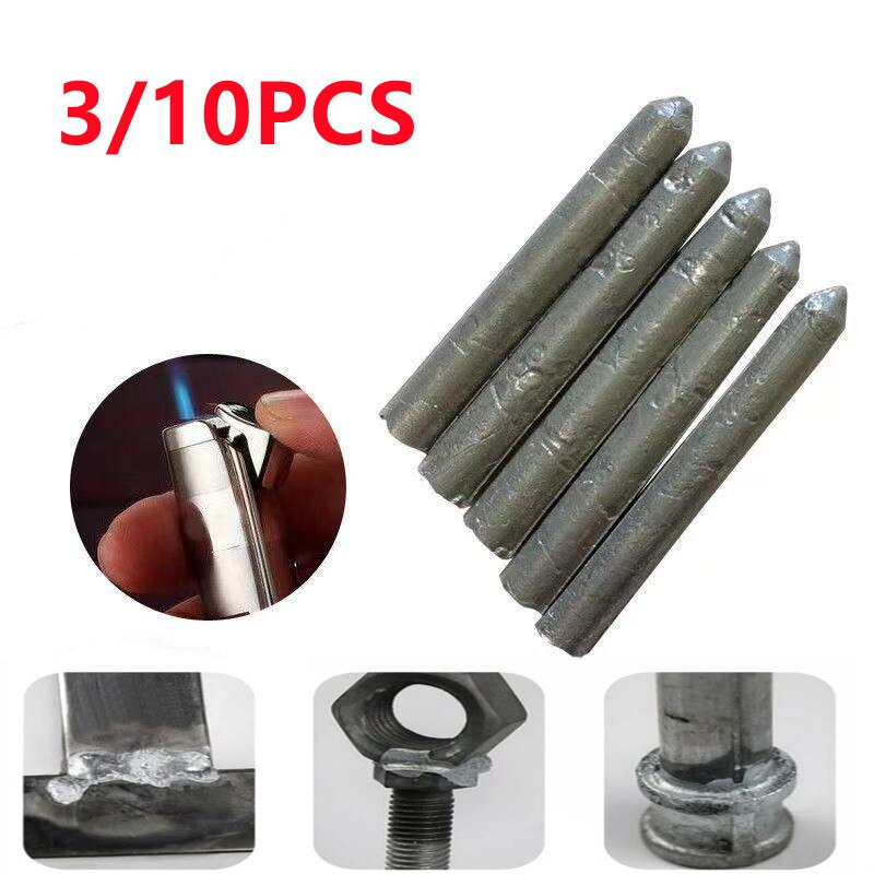 3/10PCS Powder Cored Aluminum Welding Rod Low Temperature Easy Melt Aluminum Welding Soldering Rods No Need Solder Weld Tools