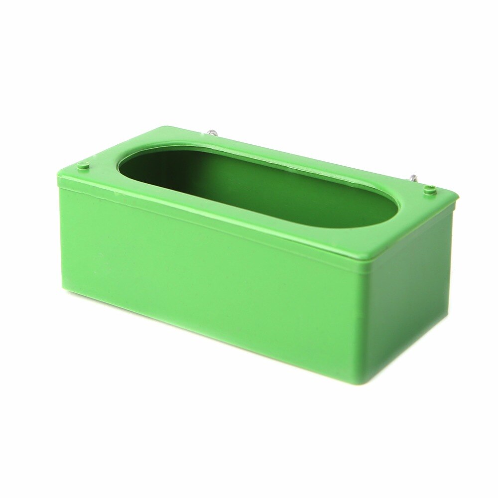 Bird Feeder Green Food Water Plastic Bowl Cups for Parrot Pigeons Cage Feeding Cup S/M/L Size Birds Supplies C42