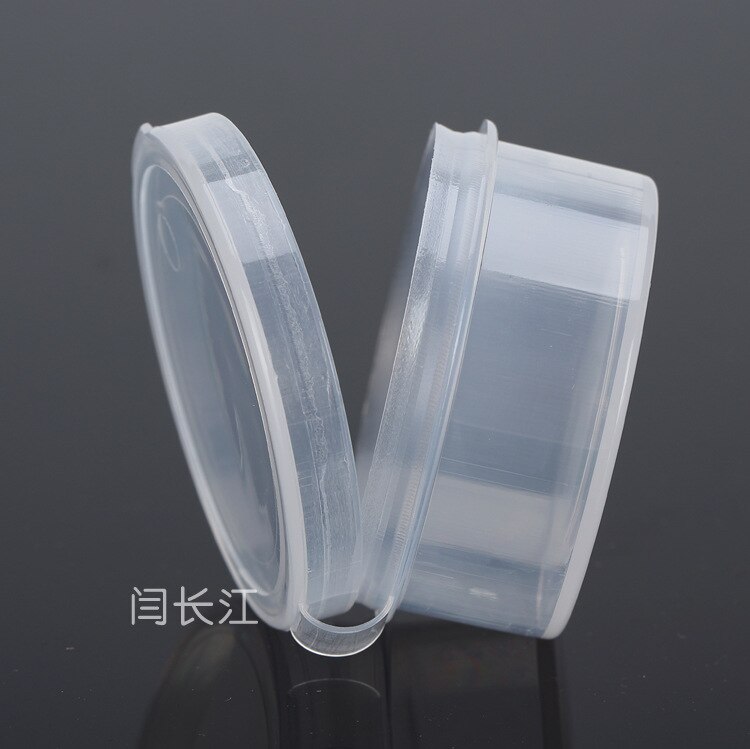 Round Plastic Box Pp Box With Transparent Cover Small Digital Products Packaging Box 5*2.5cm