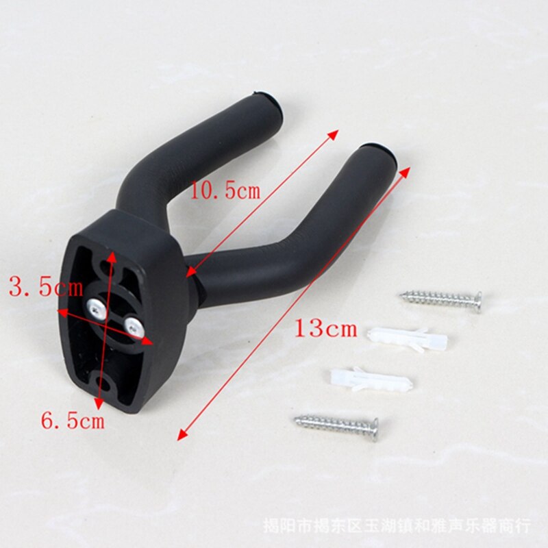 8 x Guitar Hanger Hook Holder Wall Mount Display Acoustic Guitar Stand Ukulele Bass Mandolin Banjo Wall Mounts Hangers Black