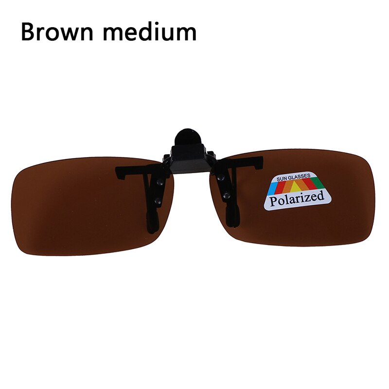 Nowy 1 szt. Clip-on spolaryzowane okulary przeciwsłoneczne Night Vision Flip-up okulary do jazdy w dzień: BRM