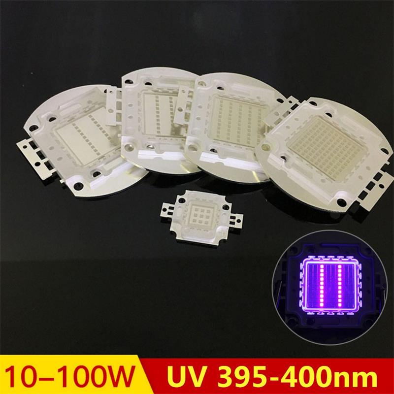 High power LED chip UV COB Paars Licht 395Nm 400Nm 10W 20W 30W 50W 100W ultraviolet lamp Curing SMD Ultra Violet licht