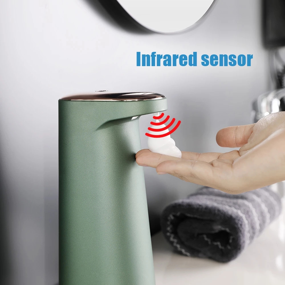 450ml Automatic Soap Dispenser with USB Rechargeable Foaming Touchless Hand Free Foam Liquid Soap Dispenser for Bathroom Kitchen