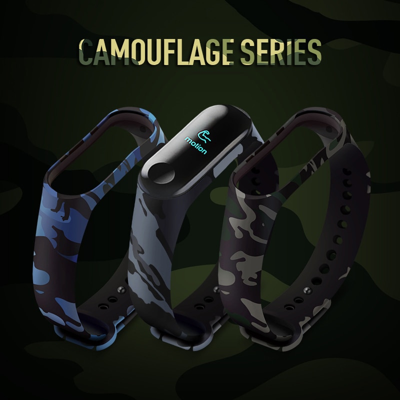 1pc Camouflage für mi Band 4 Strap-Armband Ersatz Teil Smart Uhr Handgelenk Gurt für Xiao mi Armband Smart zubehör