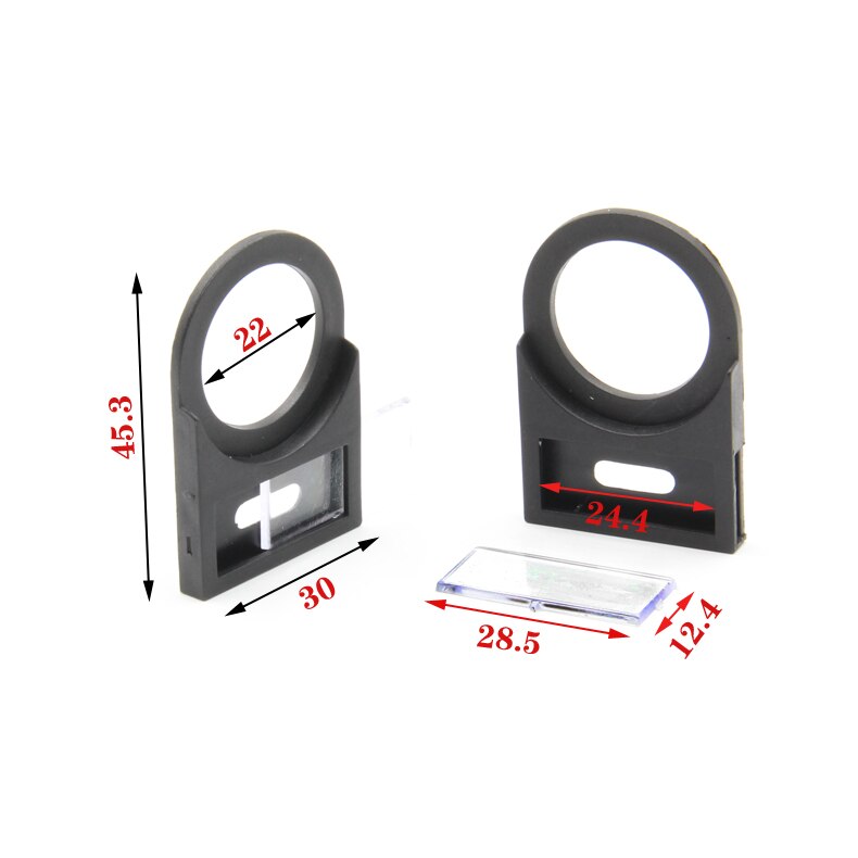 5PCS YT1828 Hole Size 22mm Nameplate Rack Notice Signboards Nterpretive Panels side inserted Button accessories Fasteners