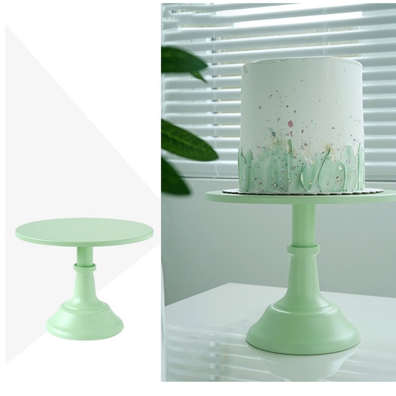 Soporte para pastel de hierro, Pedestal redondo de Metal para postres, expositor de magdalenas, utensilios de hornear para de cumpleaños y boda
