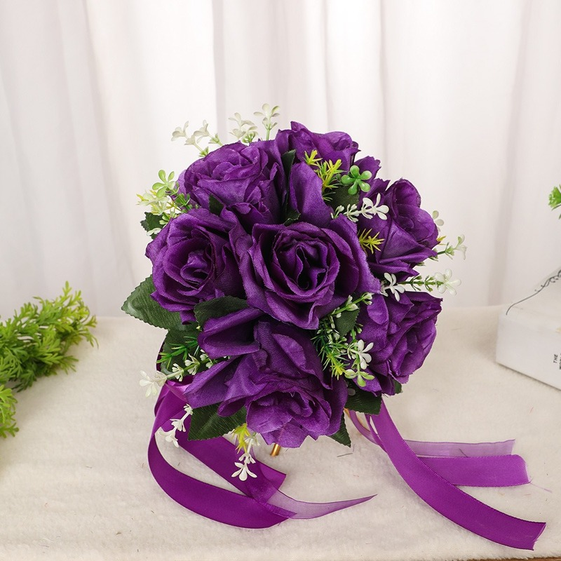 Bruidsboeket Bruidsboeket Zijde Kunstbloemen Bruidsboeketten Hortensia Rozen Calla Voor Bruiloft Accessoires