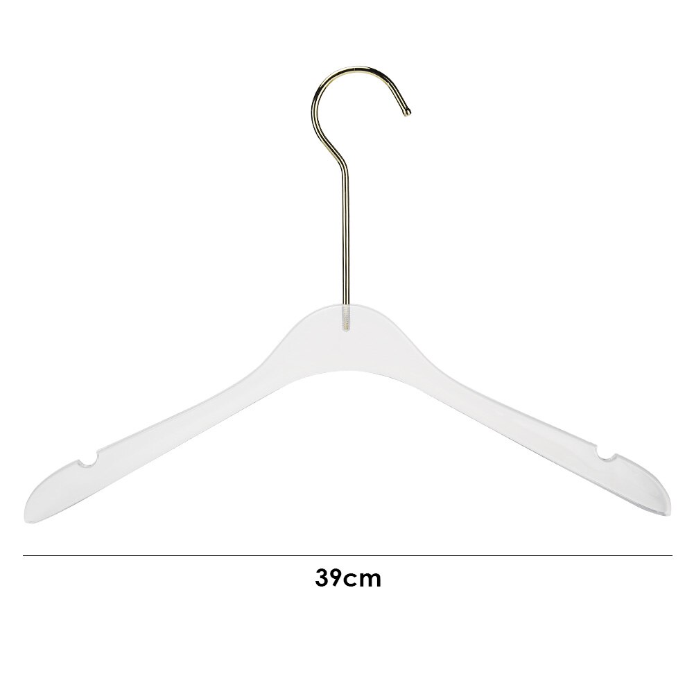 Stainless Steel Clear Acrylic Hanger Home Wardrobe Laundry Drying Rack Saving Space Closet Clothes Organizer Rack: E