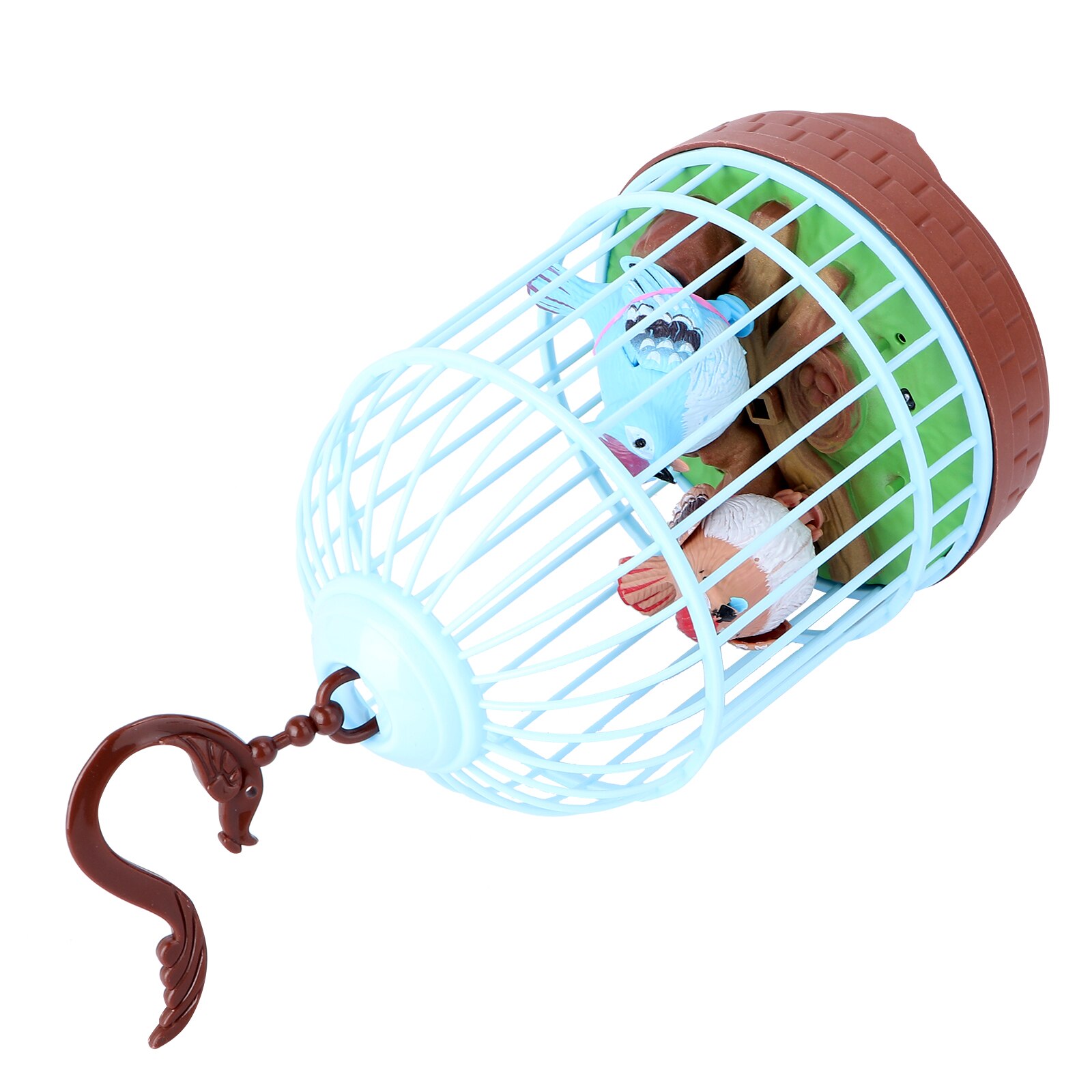1pc mini-vogelkäfige, sprachgesteuerte vogelkäfig-simulation (vogelfarbe zufällig)