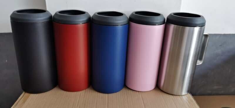 40Oz Cola Bier Koeler Met Handvat Rvs Geïsoleerde Kan Koeler Bier Kouder Keeper Bier Fles Kan Houder Base verstelbare