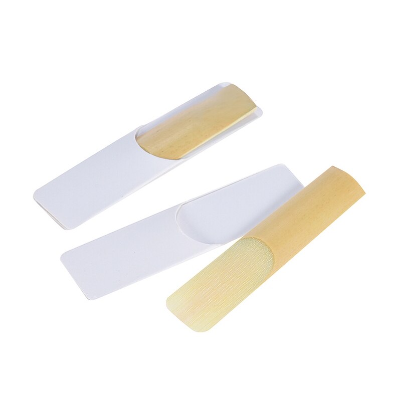 10 pieces/box eb alto saxophone reed sax reed with new carved metal ligature clip