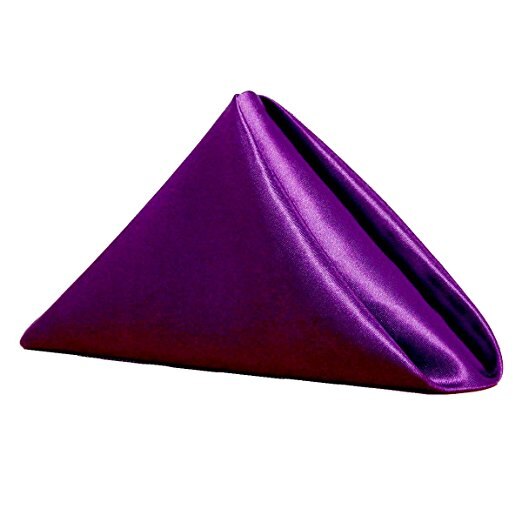 Servetdoek, bruiloft, bruidsdouche, verjaardag, jubileum, vrijgezellenfeest, kerstroos, tafeldecoratie: Paars
