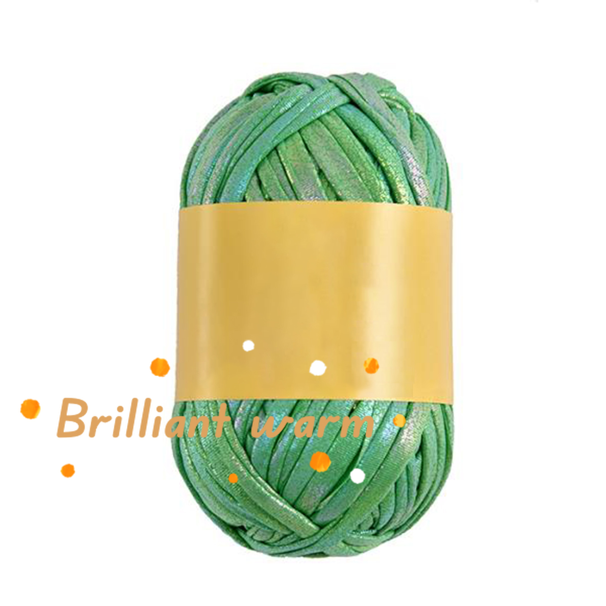 100g Imitation Leather Shiny Crochet Yarn，43.74yd Metallic Tshirt Yarn，DIY Hand Knitting for Bag Blanket Cushion Crochet Yarn