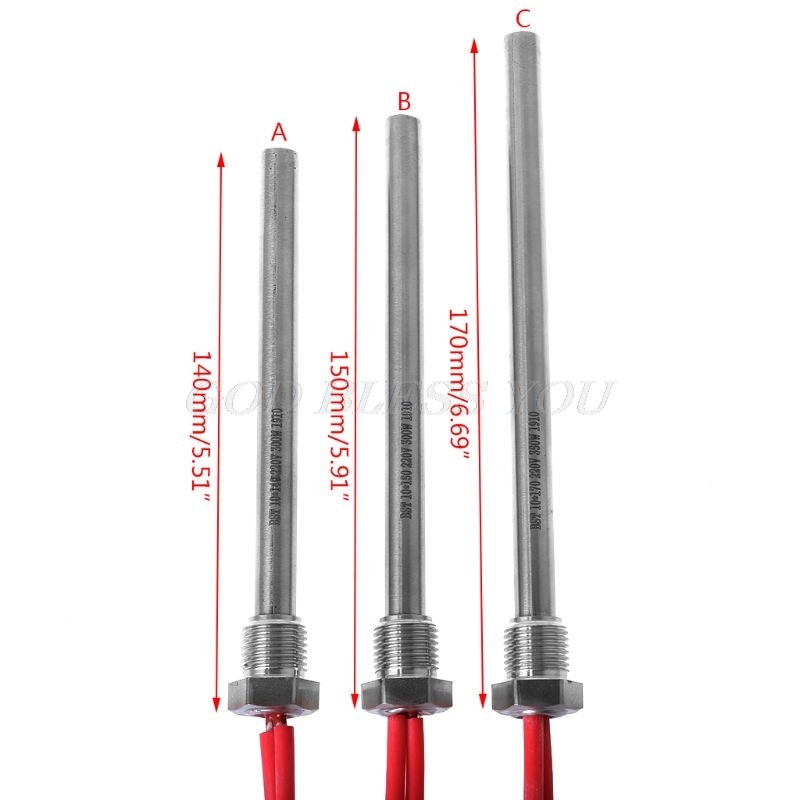 350W 220V Ignition Igniter Rod Wood Pellet Stove 10*140/150/170mm M16*1.5