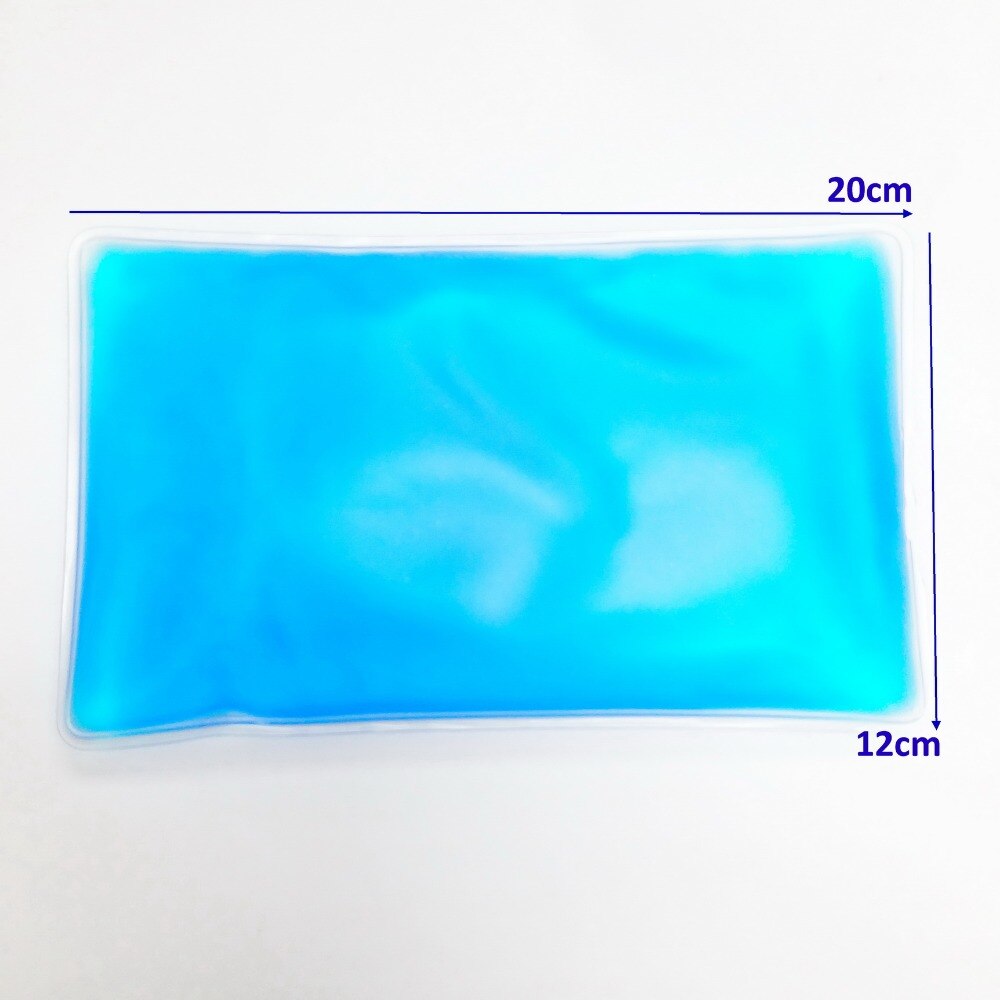 1 stk gelpakke kald kjølig ispose 10 x 21cm fleksibel gjenbrukspose sportsskade komfortfryser