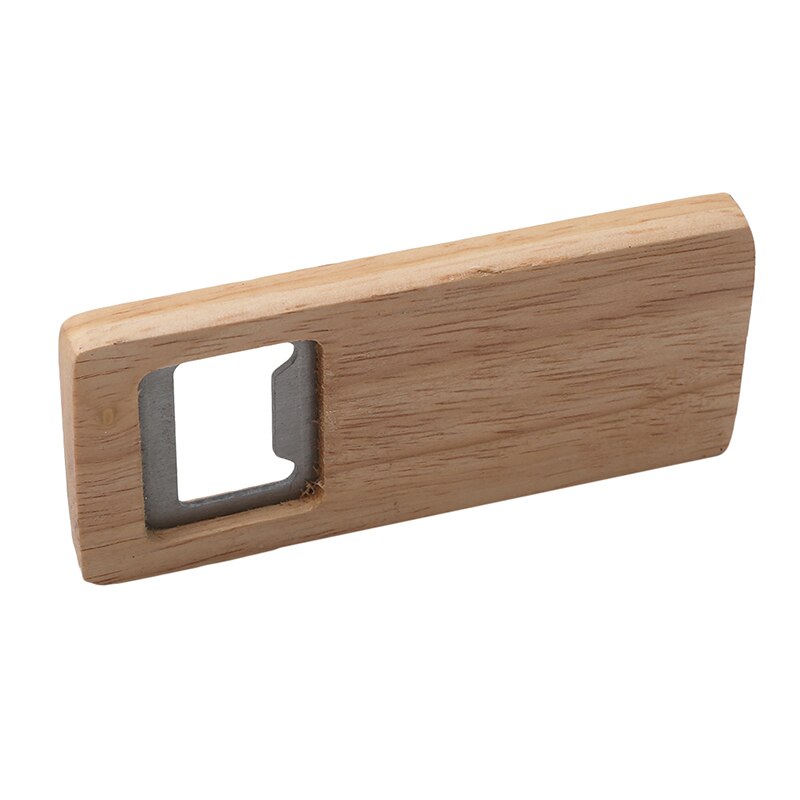 Drinken Opener Flesopener Rubber Hout Handheld Wijn Bier Soda Glas Cap Flesopener Voor Home Kitchen Bar