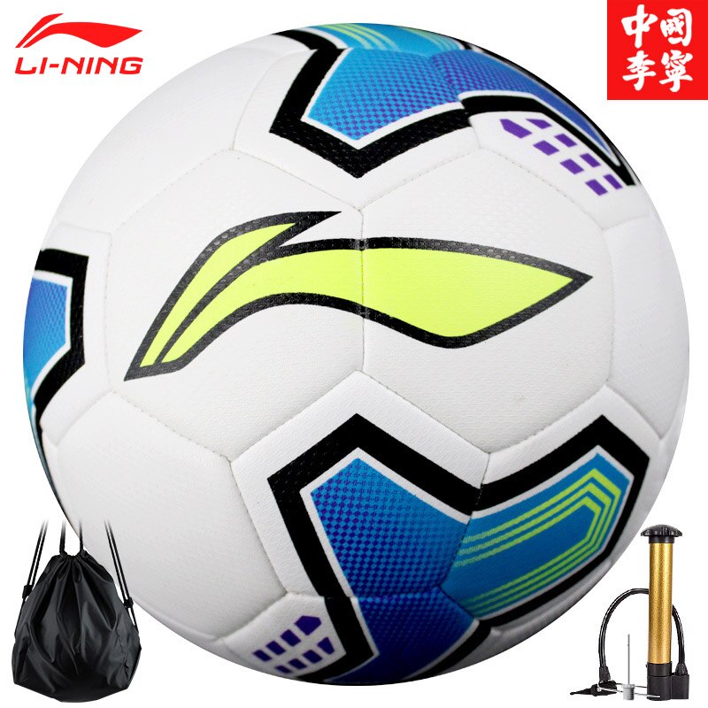 LI NING Football Official Size 4 Size 5 Soccer Ball Goal League Match Outdoor Sports Football Training Balls futebol: LFQK613 SIZE 5