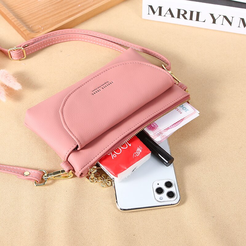 Dames pu leren schoudertas dames crossbody tas casual eenvoudige handtas frisse kleine crossbody tas 7304