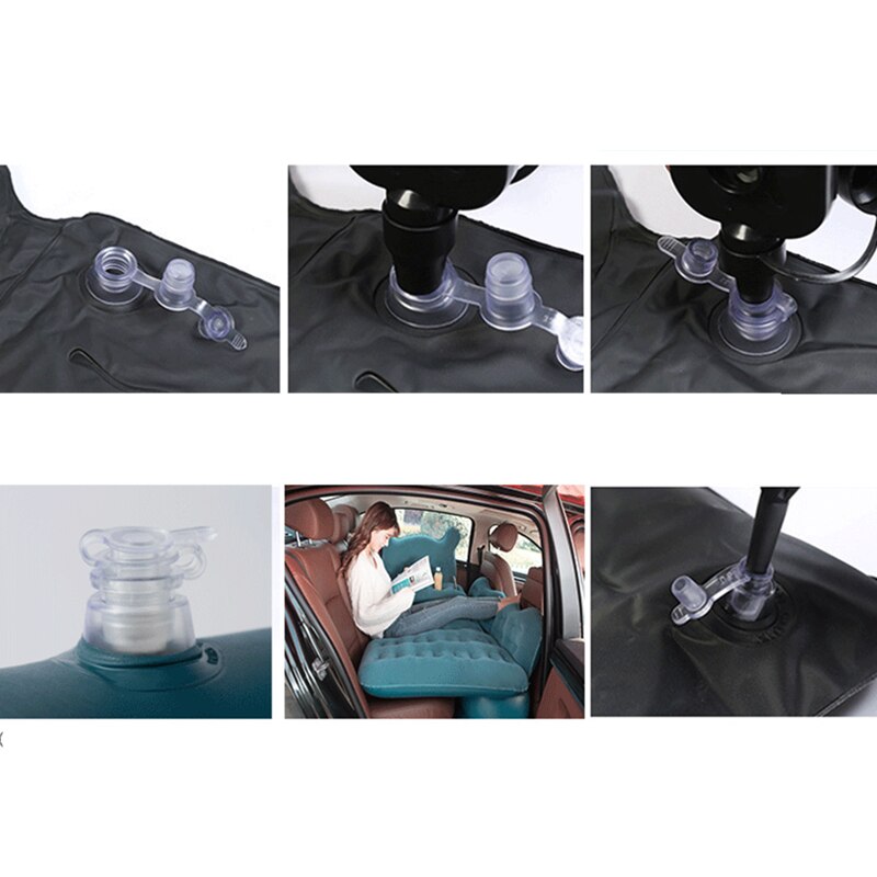 Cama de viaje para coche, alfombrilla de aire para exteriores, cojín, accesorios universales para asiento trasero, inflable, para turismo, SUV