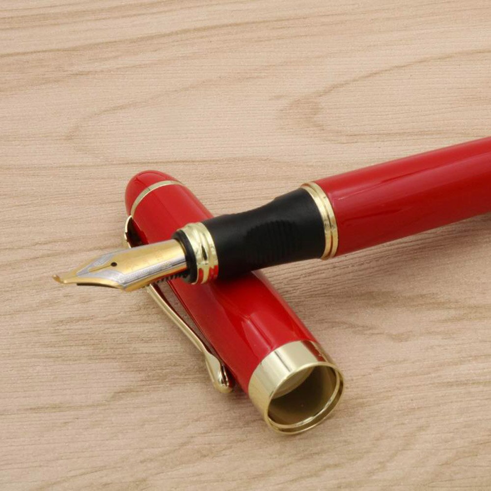 JINHAO X450-pluma estilográfica clásica de METAL, dorado, iridio, 1,0mm: A4