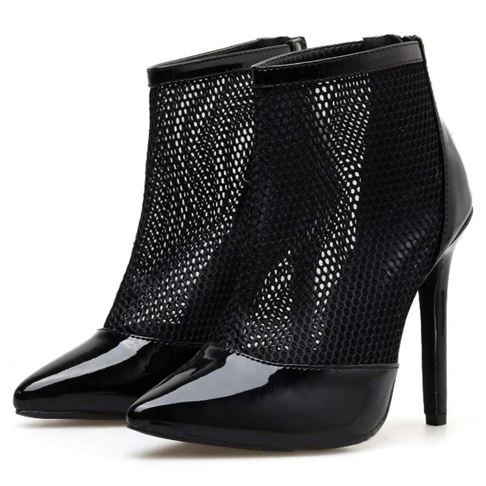 Sarairis arrivals mesh schoenen dames pumps puntige neus dunne hoge hakken zwart wit zomer pumps damesschoenen