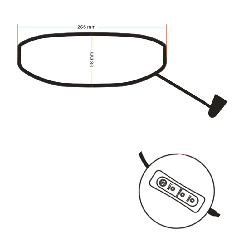 Electric Heating Visor Motorcycle Helmet Anti-fog Ultra-clear Long Helmet Lenses Patch Film Electric Heating Anti-fog Lenses: Beige