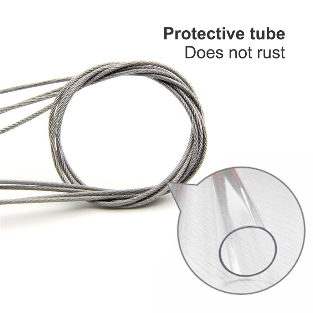 Light Suspension Kit Stainless Steel Hang Rope Hook Galvanized Steel Cable Hanging lights Grow light Fixtures 10/15kg 22/33lbs