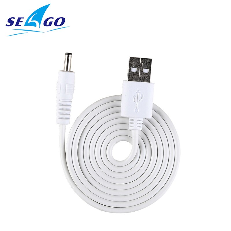Seago elektrisk tandbørste usb-kabel hurtig opladning til model sg -507 515 548 575 958( inkluderer ikke tandbørste): Hvid rund usb