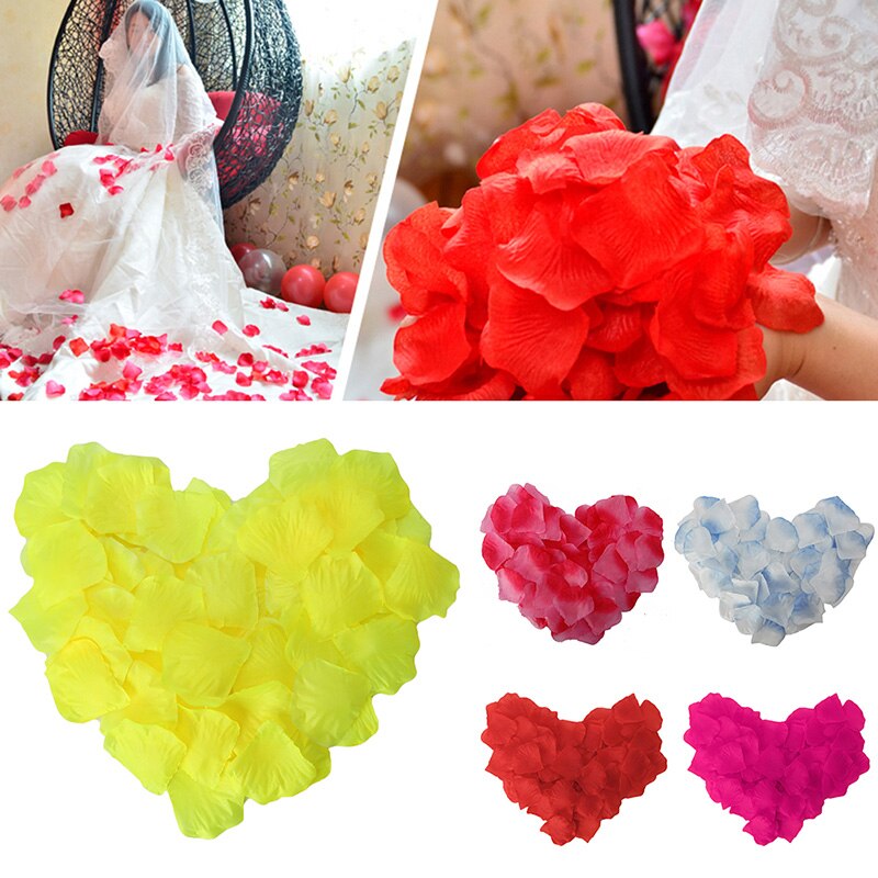1000Pcs Rose Petals Wedding Party Table Decoreration Floral Vase Flower Confetti