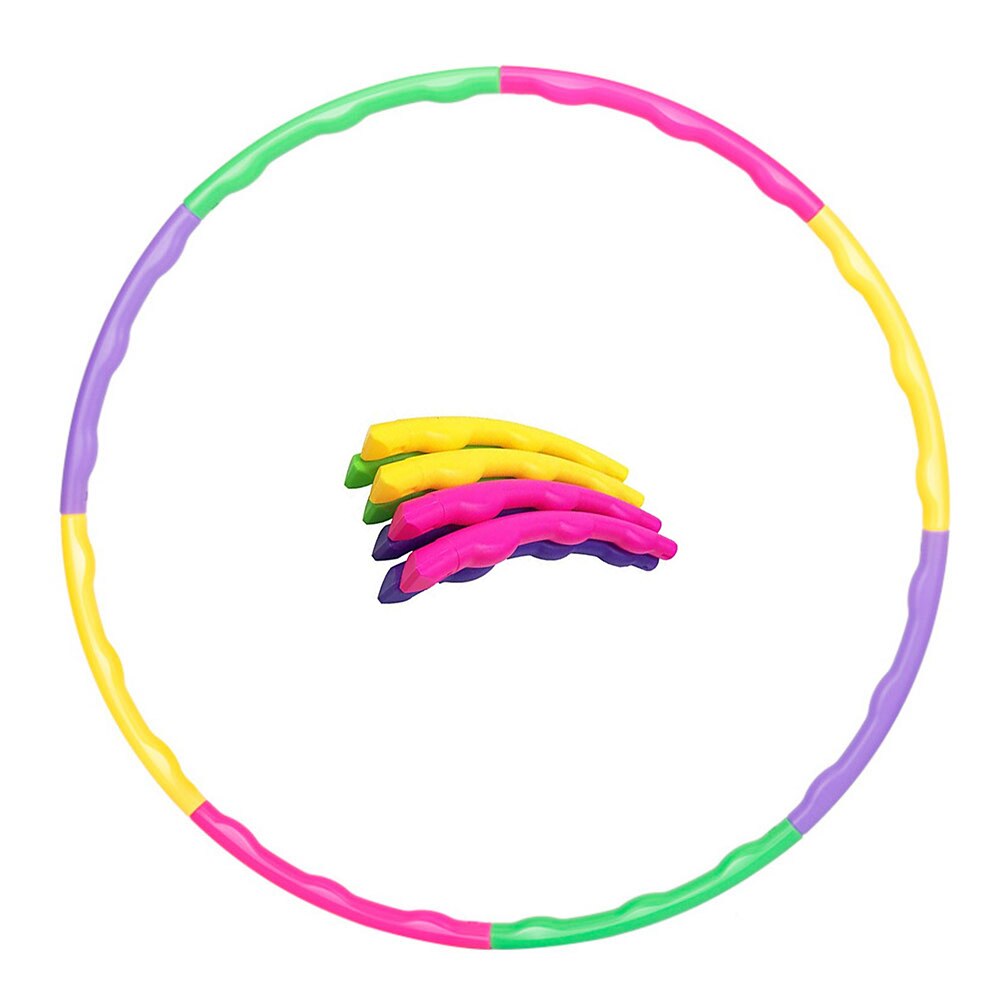Gewogen Oefening Hoepel Kids Draagbare Verwijderbare Hoepel Voor Gymnastiek Dans Zwemmen En Pet Training Indoor Outdoor Kleur: 8 segments