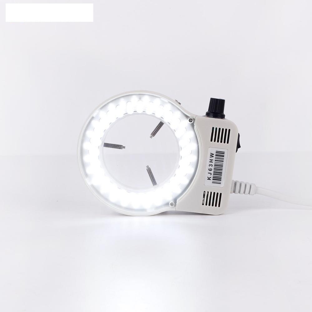 Microscoop Led Ring Licht Verstelbare Helderheid Industriële Microscoop Camera Lichtbron Verlichting Wit/Zwart Eu/Us/Au/Uk