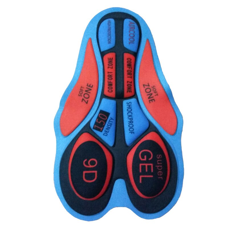 5d silica gel pad cykel hagesmæk og shorts stødsikker åndbar blød 5d-20d gel pad sadel til cykel sportstøj: 9d