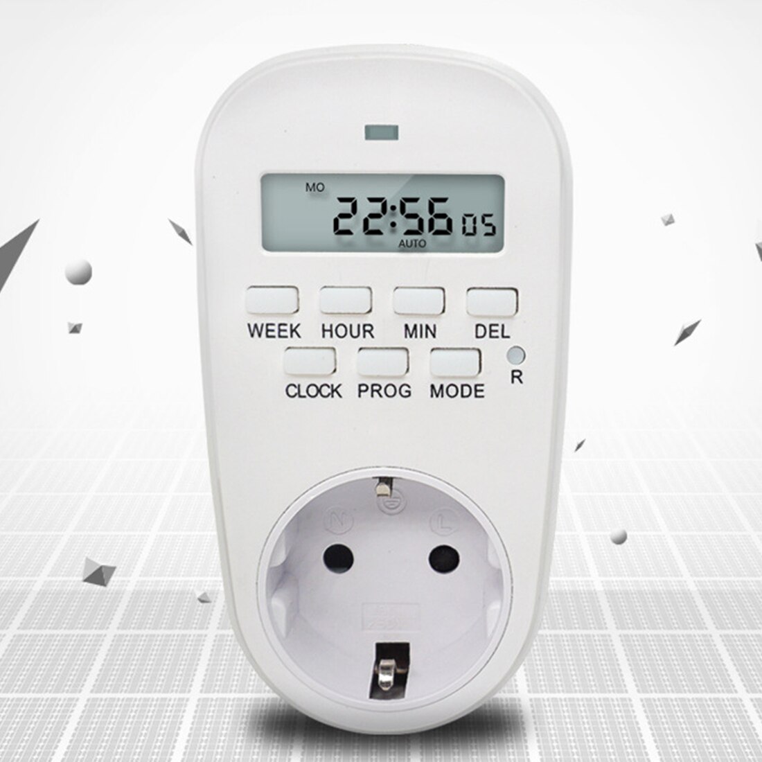 Adjustable Digital Timer Switch Energy Saving Smart Power Socket Programmable Setting Clock 7 Day Programmable EU/US/UK Plug: EU Plug 230V 16A
