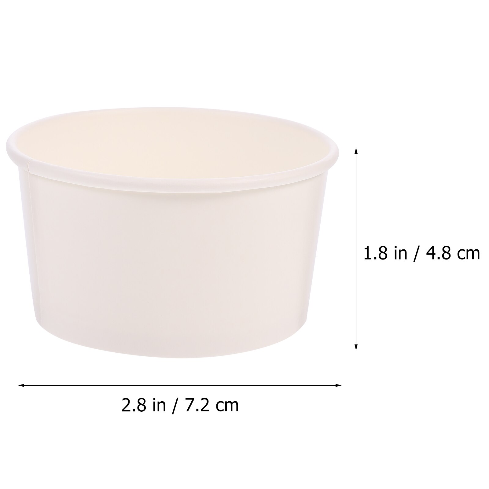 100Pcs Dessert Container Papier Praktische Duurzaam Pudding Cup Ijs Cup Voor Bakken Winkel Winkel