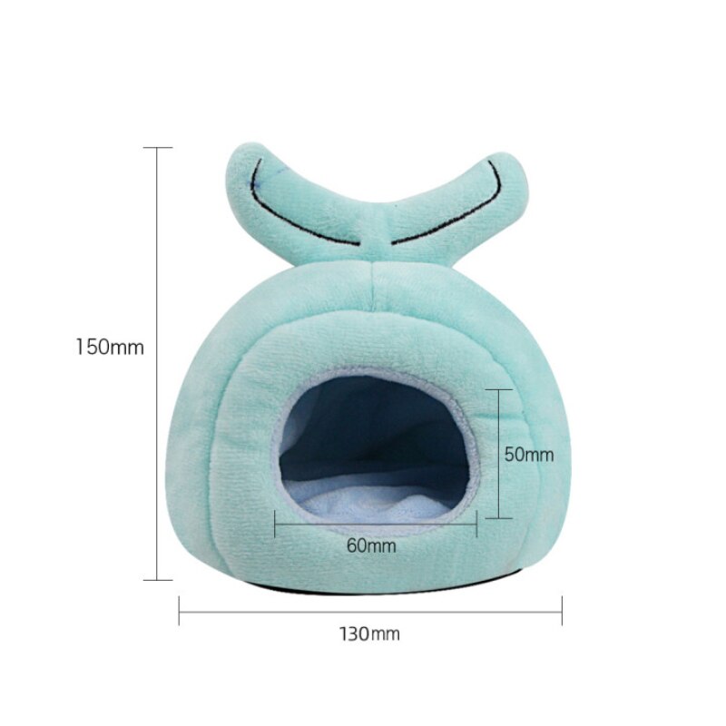 Nid d&#39;hiver pour animal domestique, lit pour Hamster, hérisson, souris, maison en coton, Cage chaude, lit grotte, mignon, nid pour petits animaux: C