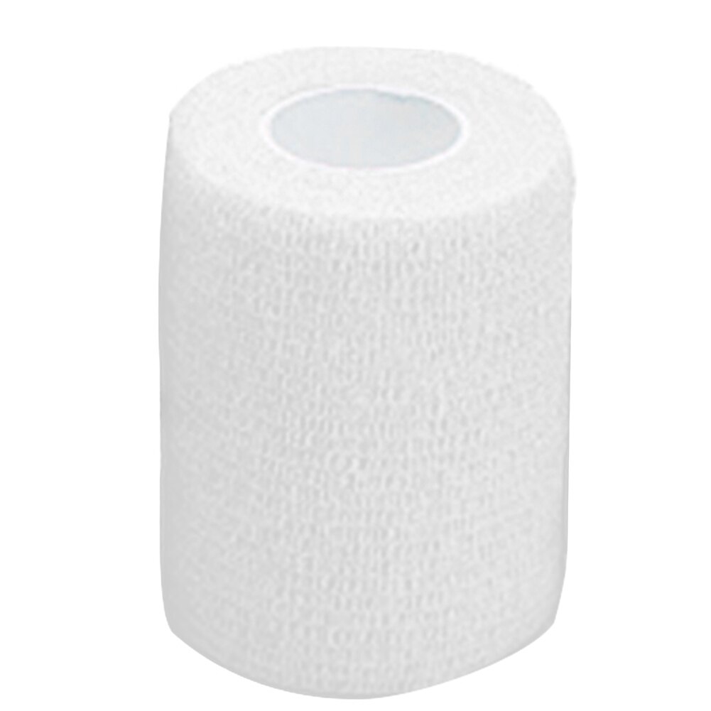 3 stk selvklæbende atletisk vægtløftning åndbar belastning tommelfinger sportstape skade muskler bandage pleje beskyttelse smertelindring: Hvid / M
