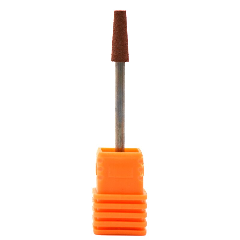 Broca de silicona para uñas, pulidora de goma, removedor de manicura, cortador eléctrico, Lima pulidora de rejilla, herramientas para uñas, 1 ud.: Brown