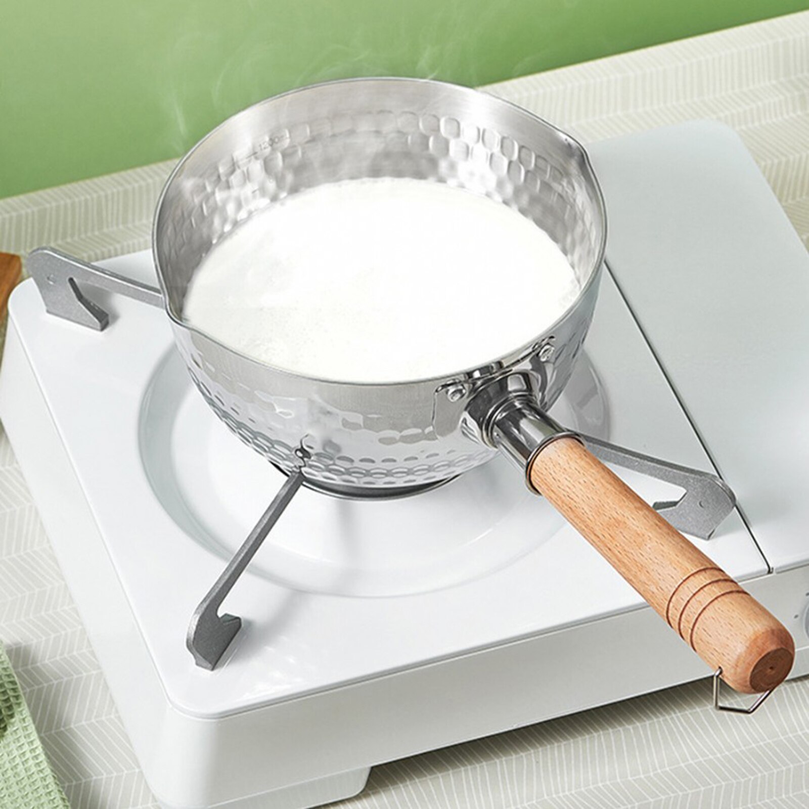 Multifunctional Stainless Steel Cooking Pot Noodle Pot with Lid Boiling Soup Diversion Ports Easy Clean Cooking Tools