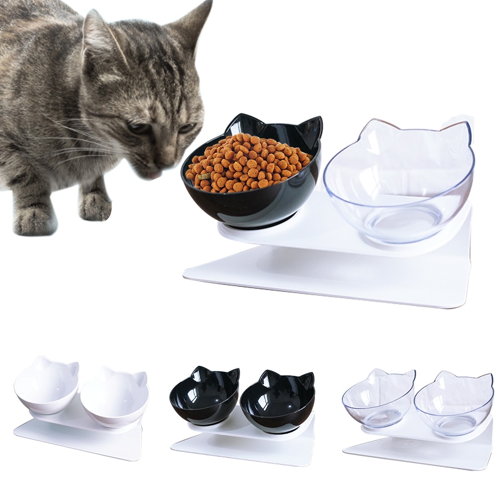 Comederos para perros tazón de alimentación para gatos suministros para mascotas cuencos para gatos con soporte elevado, cuencos de agua y comida para mascotas #15