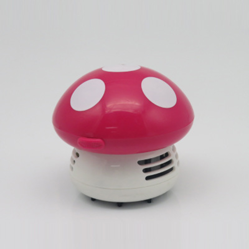 Aspirateur de bureau de Table de coin de champignon Mini Portable aspirateur de bureau fonctionnel balayeuse: Rose