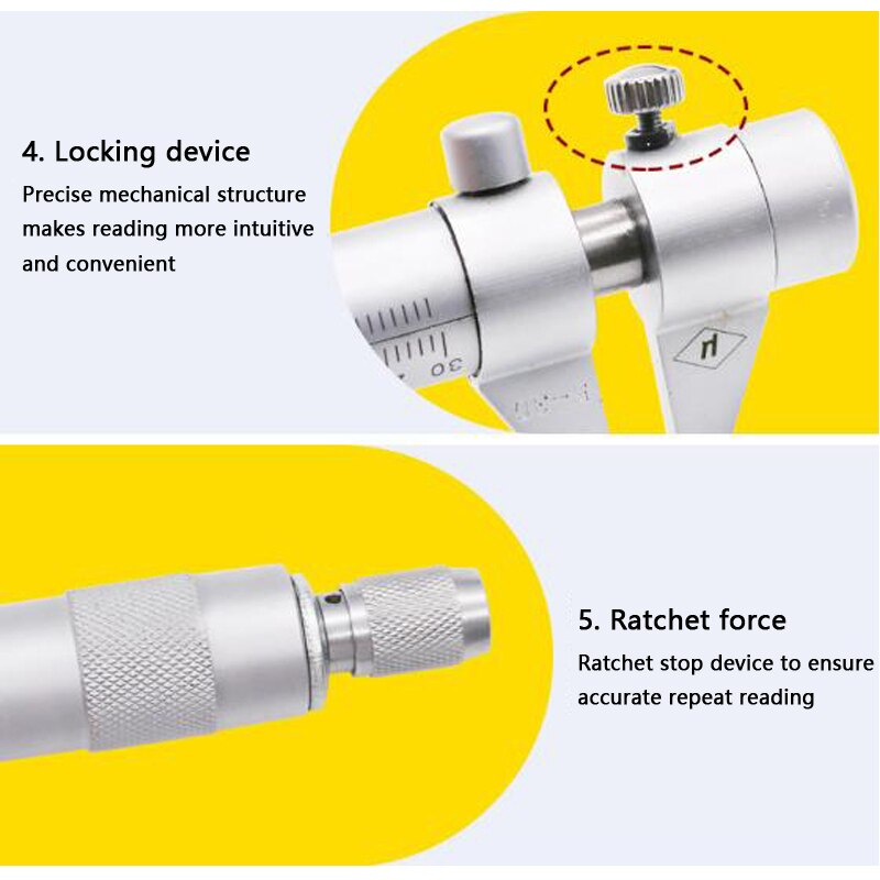 Innere 5-30mm durchmesser mikrometer sattel Sauerei werkzeug Spiral- mikrometer Sauerei werkzeug messung analysieren instrumente