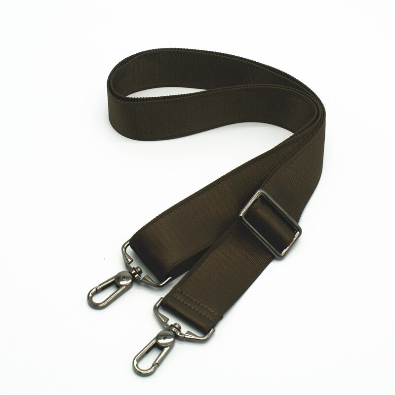 Black Nylon Bag Strap For Men Bags Strong Shoulder Strap Men Briefcase Laptop Bag Belt Length 150CM Bag Accessory: NO 15 Brown