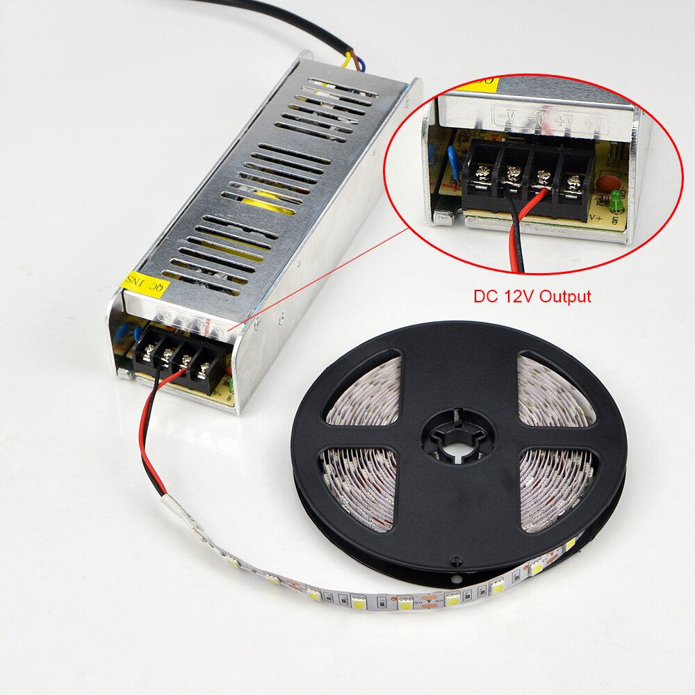 3A 5A 8.5A 10A 12.5A 16.5A 20A 30A Lighting Transformers AC220V to DC 12V LED Driver For LED light Strips Power Supply Adapter